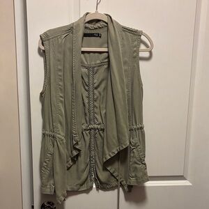 Max Jeans Olive Green Vest